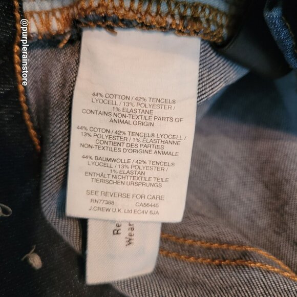 Madewell Jeans Size 28 Skinny 9" High Rise Tummy Control Larkspur Wash F8990 - Picture 5 of 12